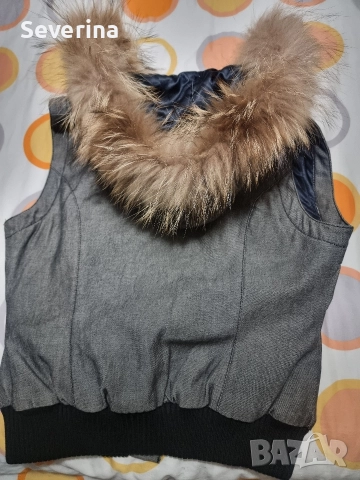 Оригинален, нов елек с естествен косъм лисица , снимка 7 - Елеци - 52975984