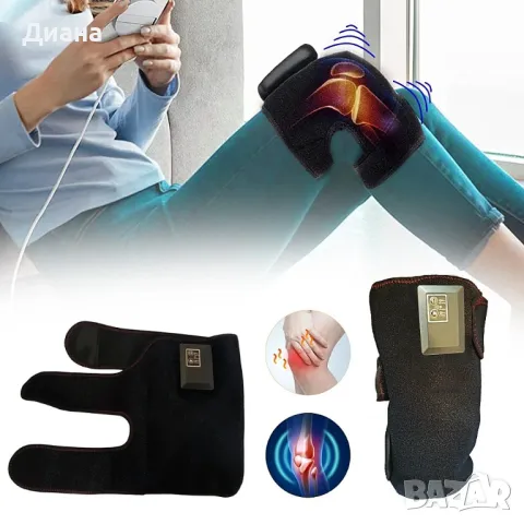 Безжичен масажор за рамо, ръце или колене с режими на масаж и затопляне, снимка 1