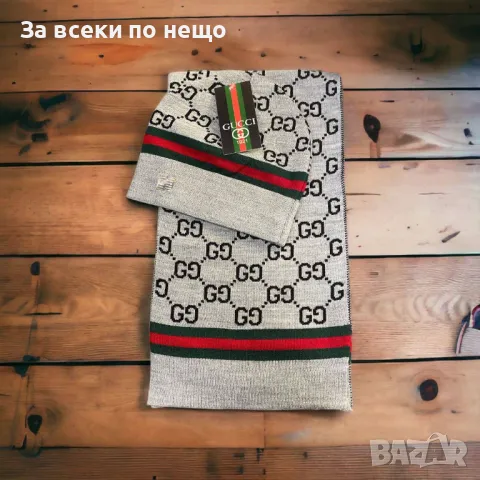 Комплект Шапка и Шал Gucci🧣Loewe🎩Код D1527, снимка 3 - Шапки - 48341476