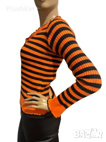 Дамски пуловер S/M нов, снимка 2 - Блузи с дълъг ръкав и пуловери - 48558779