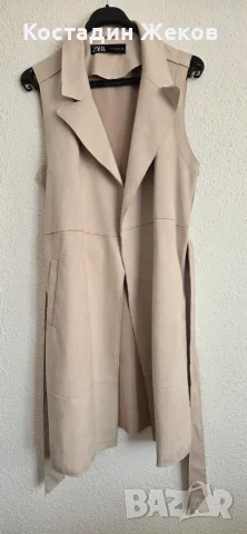 Нов. Дамски елек от изкуствен велур на Zara , снимка 8 - Елеци - 55890645