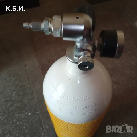 Продавам - 1 стоманена бутилка Dräger - 5L - 6,53kg tara - 300 BAR - атмосфери работно налягане, снимка 7 - Въздушно оръжие - 56234617