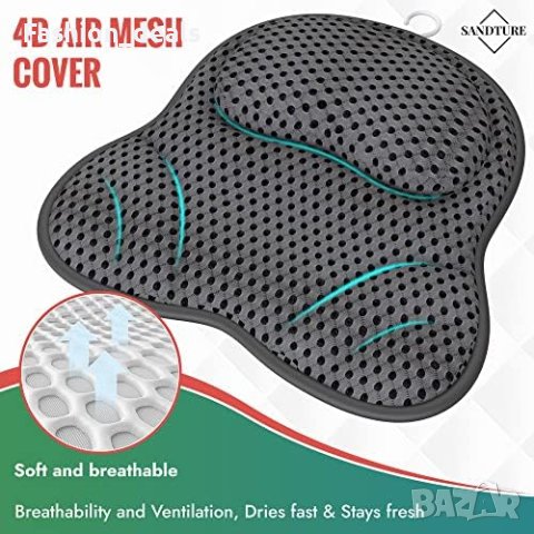 Нова Луксозна сива възглавница за вана/Ултра бързо съхнене, снимка 9 - Други стоки за дома - 41595586