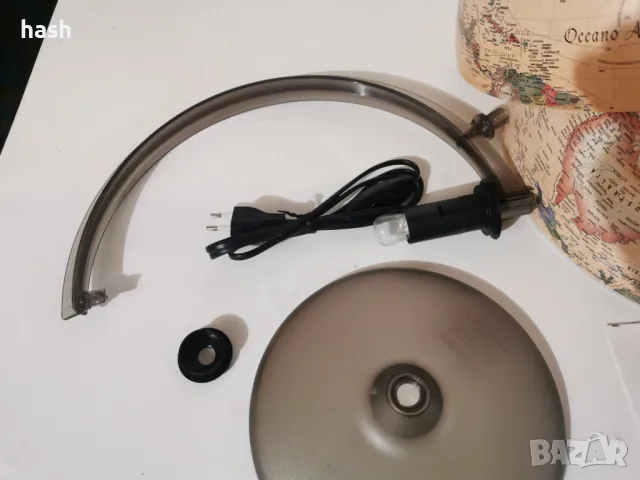 Tecnodidattica - глобус Atmosphere A2, светещ, въртящ се, античен, снимка 8 - Настолни лампи - 48434094