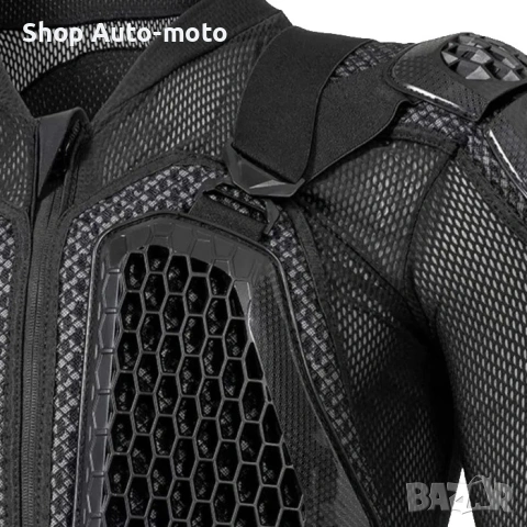 Мото ризница Automat, Регулируем протектор за тяло, Черен, снимка 4 - Аксесоари и консумативи - 53683491