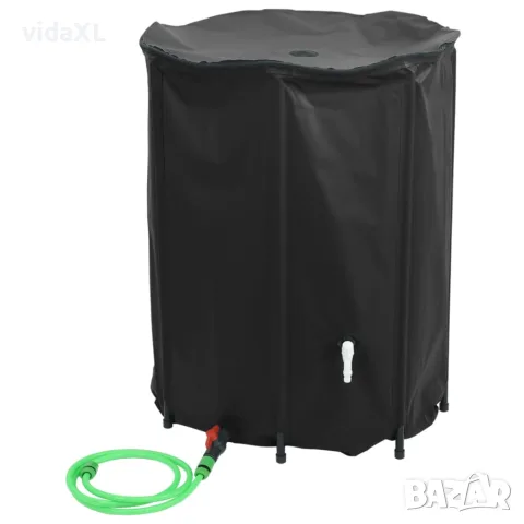 vidaXL Резервоар за вода с кран, сгъваем, 1350 л, PVC, снимка 3 - Напояване - 56146256