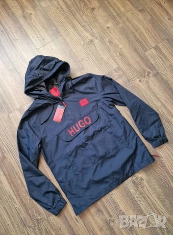 Страхотна мъжка ветровка яке HUGOСтрахотна мъжка ветровка яке HUGO BOSS 
размери M L 2XL 
 , снимка 2 - Якета - 51462050