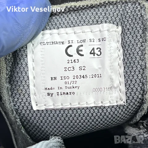 Нови STENSO Мъжки Работни Обувки Размер 43 Черни , снимка 4 - Мъжки боти - 56215519