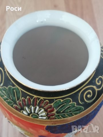 Ваза със позлатен кант, снимка 5 - Антикварни и старинни предмети - 41912746