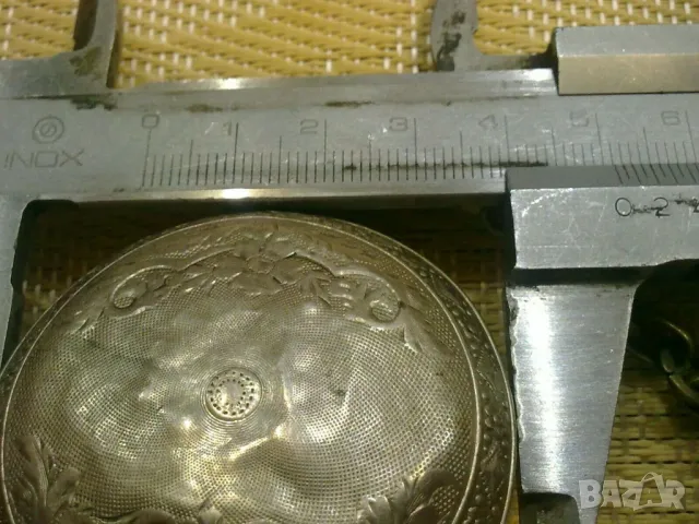 СРЕБЪРЕН ТУРСКИ ДЖОБЕН ЧАСОВНИК, снимка 7 - Антикварни и старинни предмети - 49430743