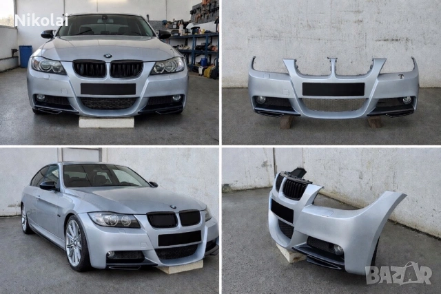 Оригинална предна М броня BMW E90/E91 – преди фейслифт, снимка 2 - Части - 53069967