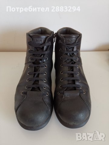 Мъжки зимни обувки Camper от естествена кожа, снимка 7 - Мъжки боти - 42534862