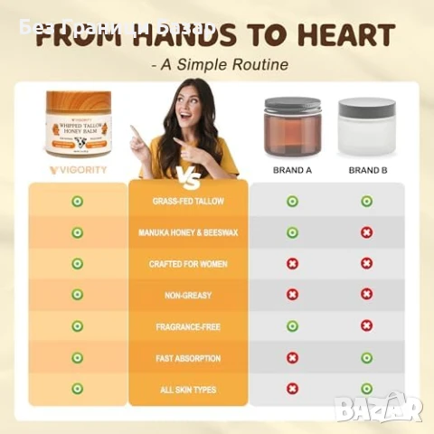 Нов Органичен балсам с говеждо талово масло и Манука мед за жени кожа, снимка 7 - Козметика за лице - 51147653