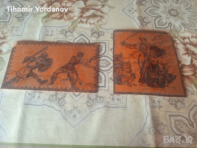 Пирографирана картина -2 броя., снимка 16 - Антикварни и старинни предмети - 44351942