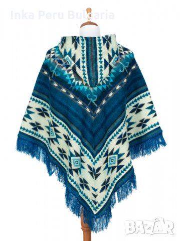 Автентично еквадорско дамско вълнено пончо, различни цветове, снимка 7 - Блузи с дълъг ръкав и пуловери - 35856092