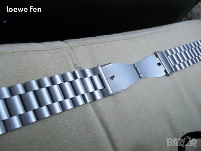 24 мм - Верижка за часовник масивна неръждаема стомана стоманена !, снимка 9 - Каишки за часовници - 49340966