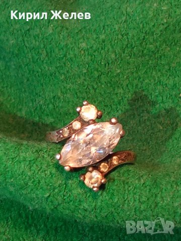 СКЪПОЦЕНЕН РЕТРО АРТ ПРЪСТЕН СРЕБРО 925 с ЮВЕЛИРНО ФАСЕТИРАНИ БЛЕСТЯЩИ ЦИРКОНИ 36128, снимка 3 - Пръстени - 39535623