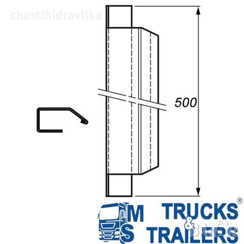 КРАЕН ЕЛЕМЕНТ ЗА МЕТАЛЕН КАПАК / КАНАТА H-500 Н500Е, снимка 2 - Части - 41920832