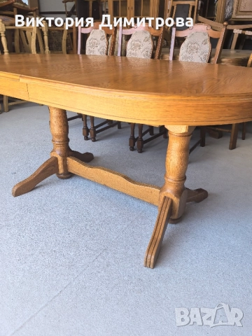 Разтегателна трапезна маса 2,80 м. , снимка 4 - Маси - 51435563