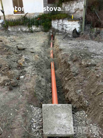 услуги с мини багер и самосвал,дренажи,септични ями, снимка 5 - Други ремонти - 49734260