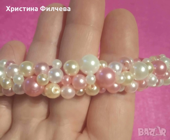 Нежна диадема от перли , снимка 16 - Полиране - 41396011