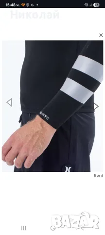 HURLEY CORPETTO ADVANT 1/1MM ЧЕРНО МРАМОРИЗИРАНО, снимка 5 - Спортни дрехи, екипи - 55778053