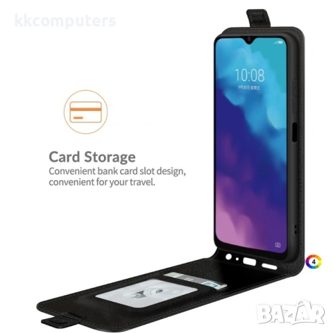 ZTE Blade V30 Vita Flip3 Кожен Калъф и Скрийн Протектор, снимка 7 - Калъфи, кейсове - 53042089