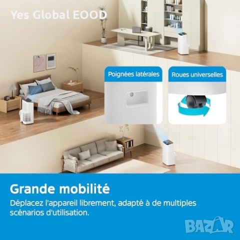 MIDEA Silent мобилен климатик 12000 BTU охлаждане и отопление, снимка 8 - Климатици - 53095949