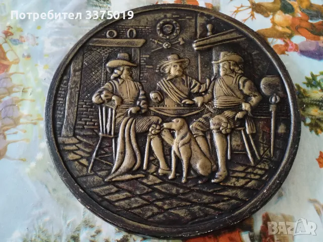 Ретро гипсово българско пано, снимка 5 - Други ценни предмети - 49870828