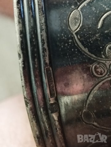 стар посребрен салфетник-Christofle, снимка 4 - Други ценни предмети - 41118632