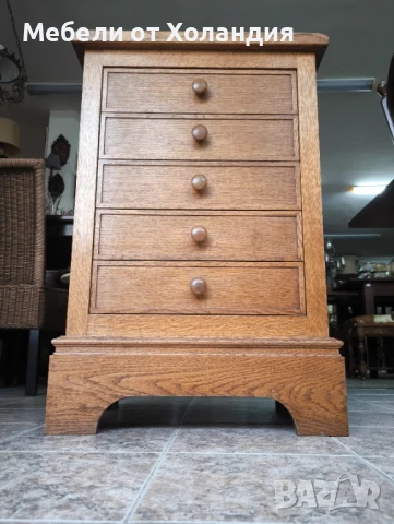 Тесен дъбов скрин, снимка 10 - Скринове - 50999467