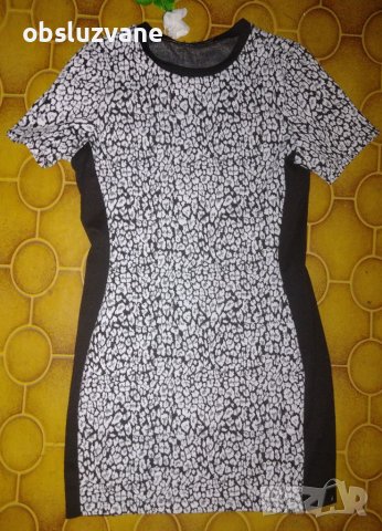 Модна рокля в черно и бяло, снимка 1 - Рокли - 41510231