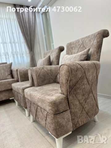 Комплект дивани 3+3+1+1 | Функция сън + ракла | Отлично състояние, снимка 6 - Дивани и мека мебел - 53382679