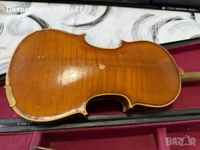 Стара италиянска цигулка, снимка 7 - Антикварни и старинни предмети - 56152376