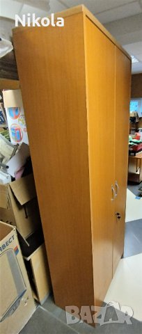 Офис шкафове - Двукрили гардероби за документи с рафтове 2 бр. череша, снимка 13 - Гардероби - 41616415