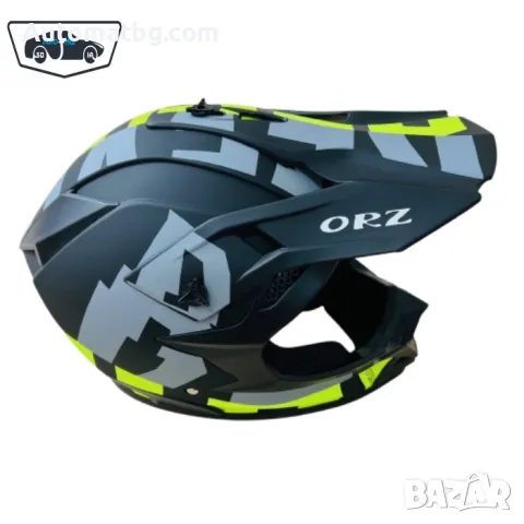 Кросова каска Automat, За мотор, Атв, Велосипед, S, M и L, Черен с неон и графит, снимка 6 - Аксесоари и консумативи - 49303132