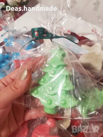 Коледен глицеринов сапун , снимка 4 - Козметика за тяло - 48084012