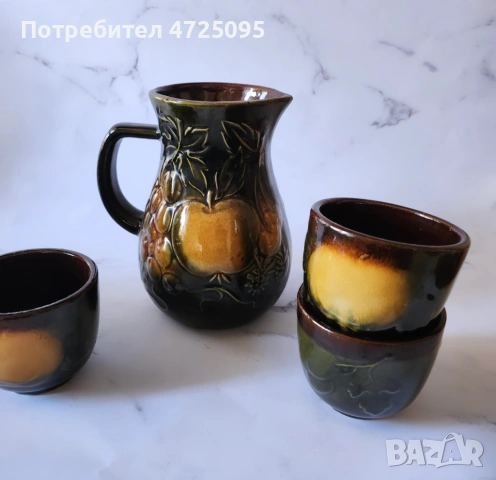 Кана с чашки на Scheurich, снимка 4 - Сервизи - 53782849