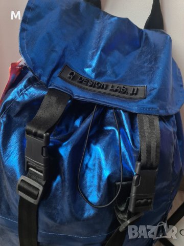 НОВА колекция спортна чанта в цвят СИН ХАМЕЛЕОН на Q DESIGN LAB. Тип- мешка, снимка 3 - Раници - 41267852