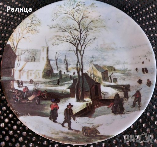 Колекционерски чинии ,за стена,от баварски порцелан, с маркировка , снимка 4 - Колекции - 41346554