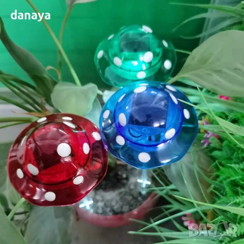 6428 Градинска соларна лампа гъбка, 33 см, снимка 9 - Градински мебели, декорация  - 53533042