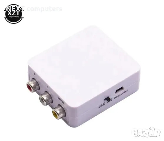 АКТИВЕН преходник AV,RCA(чинчове) към HDMI + Гаранция, снимка 5 - Други - 47902890