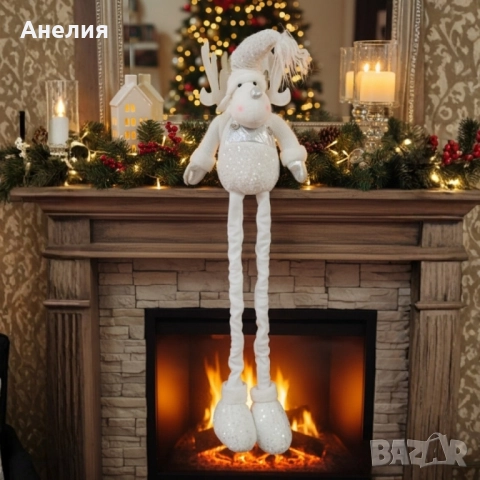 Коледно еленче с опъващи се крачета -80 см в три цвята , снимка 6 - Декорация за дома - 52063520