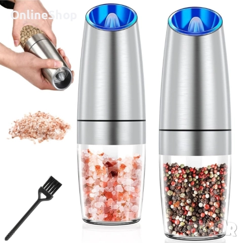 Мелничка за сол и черен пипер, неръждаема стомана, снимка 8 - Други - 52347917