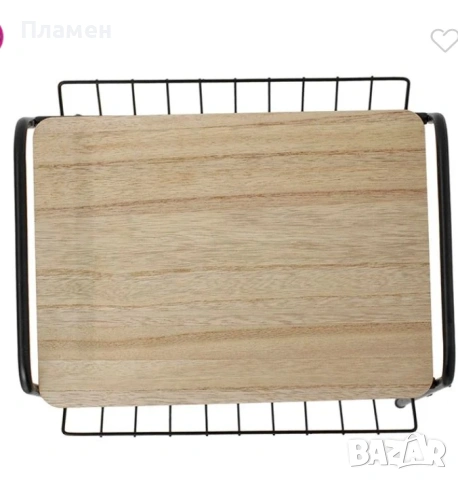 Помощна масичка с отделения за списания с 4 крака 36x29x46 см., снимка 3 - Маси - 53385578