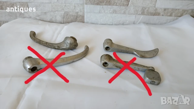 Дръжки за врати - Шкода / Skoda - Octavia - Felicia - Spartak - 1959/1960г., снимка 1