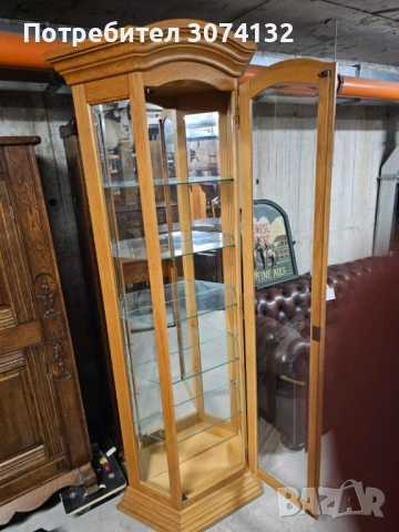 Кристалиера с осветление, снимка 4 - Секции и витрини - 53155580