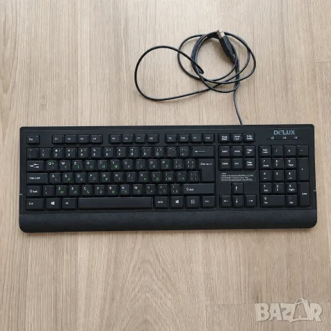 USB клавиатура DELUX K6010 с кирилица и цифров блок