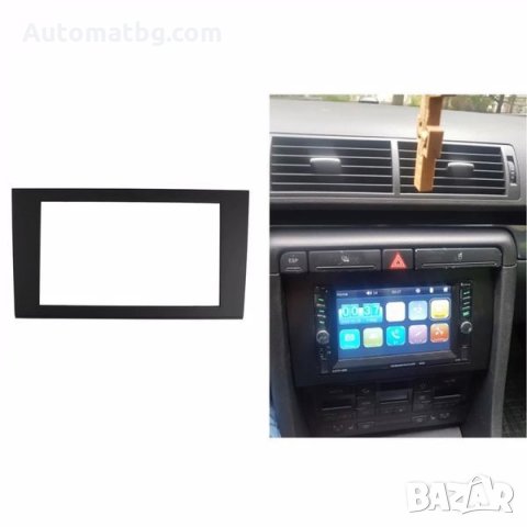 Адапторна рамка Automat, За Audi A4 B6, B7 2002-2006, SEAT Exeo 2009+, Черен, снимка 3 - Аксесоари и консумативи - 35936545