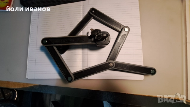 Катинар за велосипед с 8 метални планки,нов ,с два ключа, снимка 4 - Велосипеди - 52539865